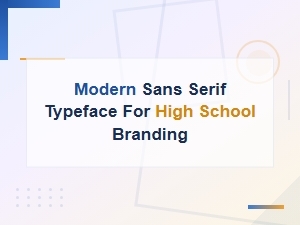 Modern Sans Serif School Logo Fonts for High School Branding