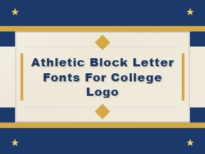 Best Block Letter Fonts for College Athletic Logos